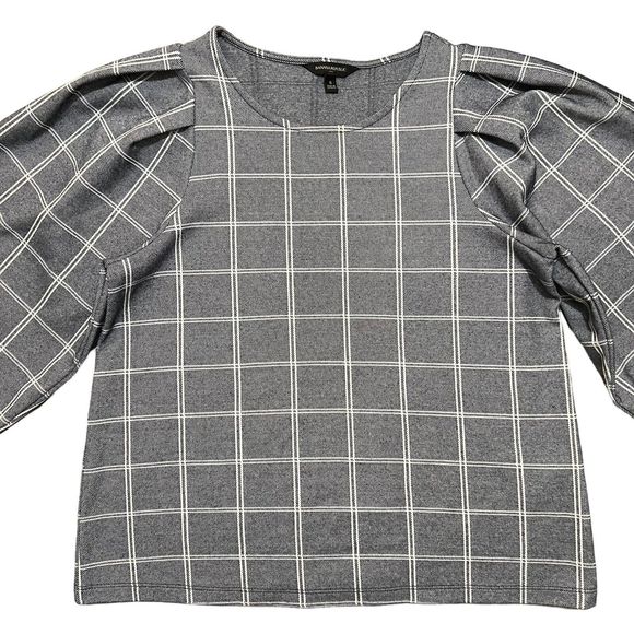 Banana republic women’s long sleeve plaid blouse size small - Picture 1 of 8